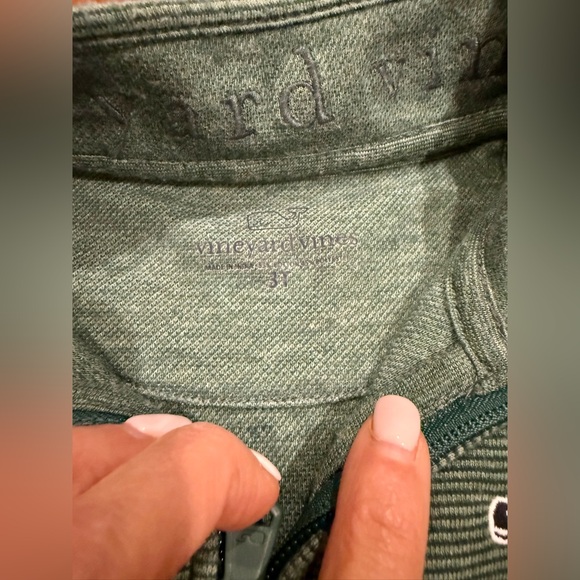 Vineyard Vines Boys Navy, Green, and Gray Saltwater Quarter-Zip Pullovers Sz 3T - Picture 6 of 16